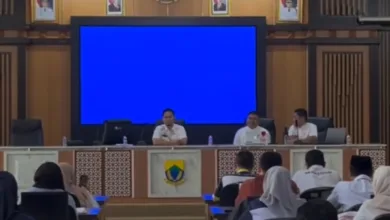 Suasana Bimbingan Teknis (Bimtek) penggunaan aplikasi Siapkerja dan eBKK yang digelar Disnakertrans Kabupaten Cianjur di Aula Bapperida.