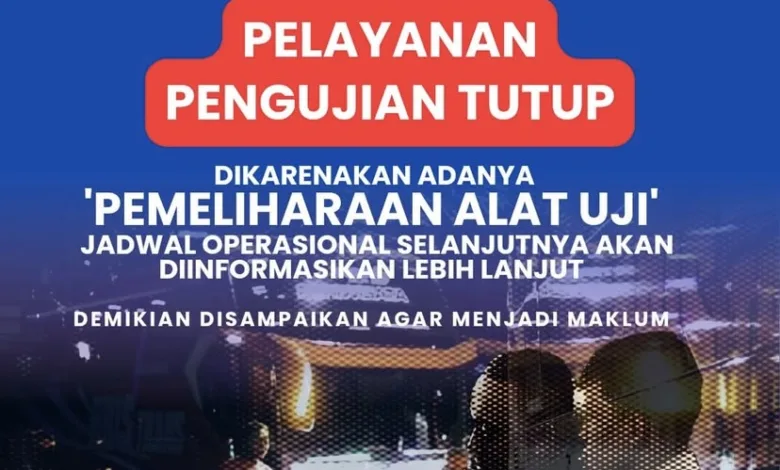 Layanan pengujian kendaraan bermotor (Uji KIR) Dishub Cianjur tutup sementara mulai 25 November hingga 2 Desember 2025