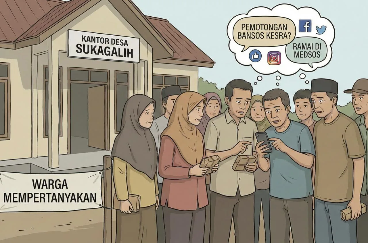 Warga Sukagalih Cikalongkulon Keluhkan Dugaan Pemotongan Bansos Kesra, Kades: Saya Gadaikan Mobil Kembalikan Uang Masyarakat