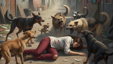 Seorang anak diserang kawanan anjing liar saat melintasi area Perkebunan, peristiwa itu terjadi di Campaka, Cianjur, saat seorang pelajar perempuan mengalami luka serius akibat serangan delapan ekor anjing liar. Foto: Ilustrasi