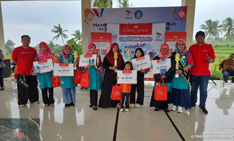 Serentak Gelar Lomba Mewarnai se-Nusantara, Faber-Castell Hadir di Cianjur Ajak Keluarga Indonesia
