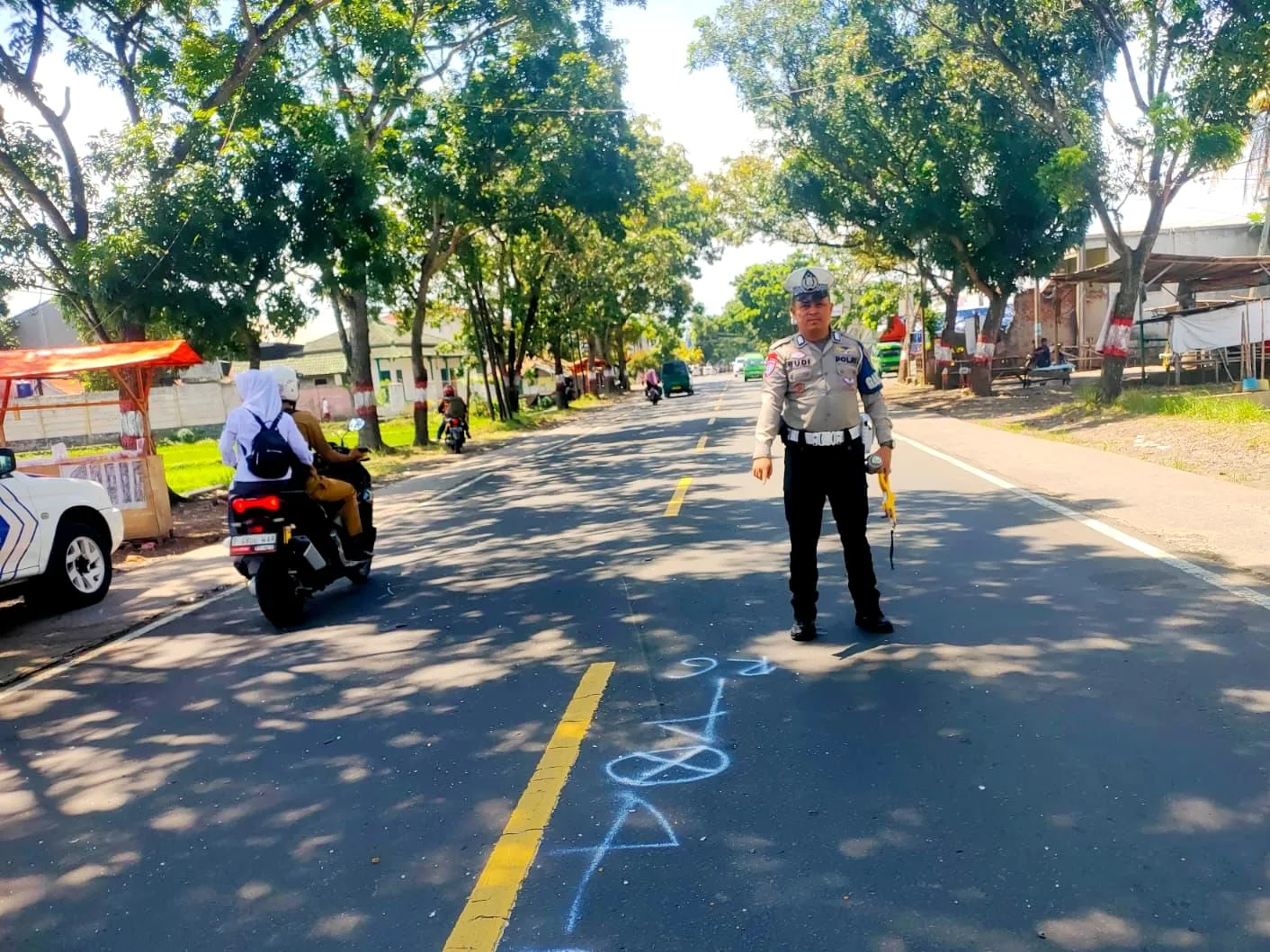 Potret kecelakaan maut di jalan Raya Bandung, Sukaluyu Cianjur. Foto: Istimewa