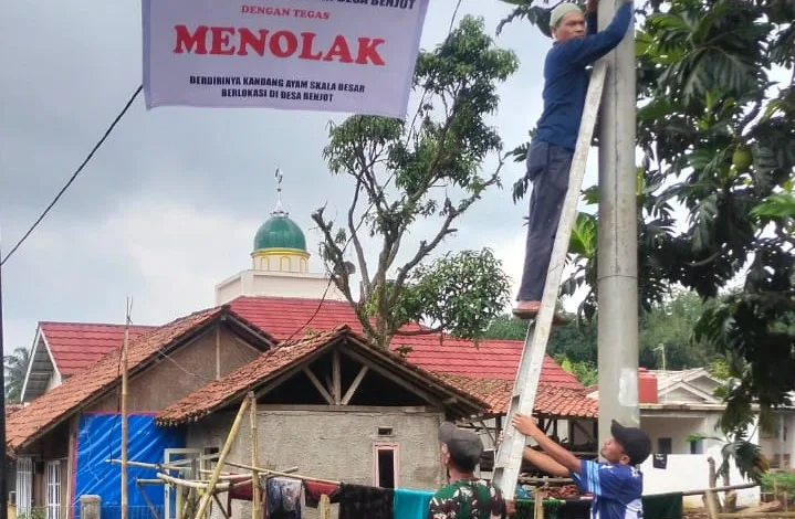 Warga Benjot Tolak Tegas Aktivasi Kembali Kandang Ayam Skala Besar