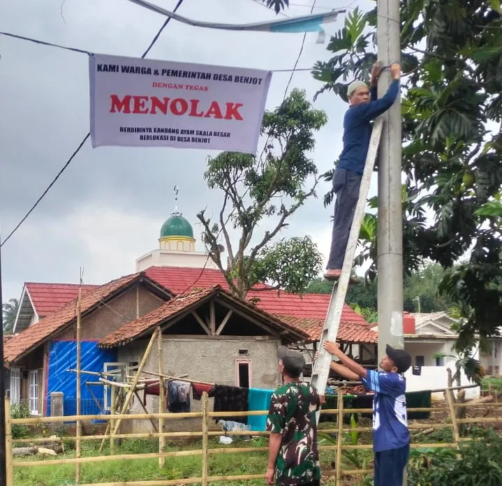Warga Benjot Tolak Tegas Aktivasi Kembali Kandang Ayam Skala Besar