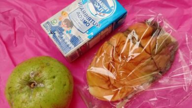 Menu keringan MBG yang diterima siswa PAUD berupa Susu, Roti, Jambu Biji. Foto : (Istimewa)