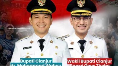 Bupati Cianjur dr. Muhammad Wahyu Ferdian dan Wakil Bupati Ramzi Geys Thebe.