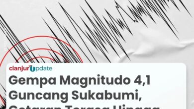 Gempa Magnitudo 4,1 Guncang Sukabumi Minggu Dini Hari, Getaran Terasa hingga Cianjur