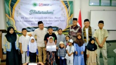 Puluhan Anak Yatim, Guru Ngaji dan MUI Pacet Terima Santunan Saat Ramadhan
