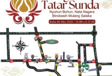 Rekayasa lalu lintas diberlakukan di sejumlah ruas jalan protokol di Cianjur pada Rabu (6/5/2026) sore untuk mendukung kirab budaya Milangkala Tatar Sunda. Penutupan dimulai pukul 16.00 WIB hingga selesai. Foto: Istimewa