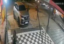 Aksi pencurian dengan modus pecah kaca mobil terjadi di Karangtengah, Cianjur. Foto: Tangkapan Layar Video