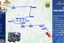 Polres Cianjur resmi merilis rute konvoi “Mapag Jawara” untuk menyambut dua pemain Persib Bandung asal Cianjur, Kakang Rudianto dan Robi Darwis, Selasa (26/5/2026). Foto: Istimewa