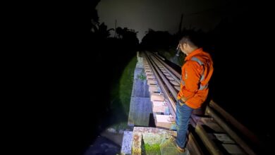 Pascagempa M 3,4 Cianjur, perjalanan KA Siliwangi sempat dihentikan sementara untuk pemeriksaan jalur. Foto: Istimewa