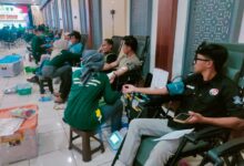 Polres Cianjur bersama Pemkab Cianjur menggelar kegiatan donor darah massal. Foto: Istimewa