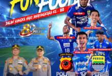 Polres Cianjur siap menggelar Fun Football Polres Cianjur X Persib Stars dalam rangka menyambut Hari Bhayangkara ke-80. Foto: Polres Cianjur