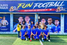 Polres Cianjur menggelar fun football melawan Persib Stars dalam rangka Hari Bhayangkara ke-80. Foto: Istimewa