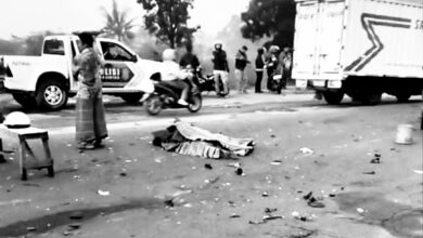 Kecelakaan maut terjadi di Jalan Lingkar Selatan Cianjur. Foto: Istimewa